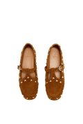Mary Jenny Studs Suede - Caramel Café
