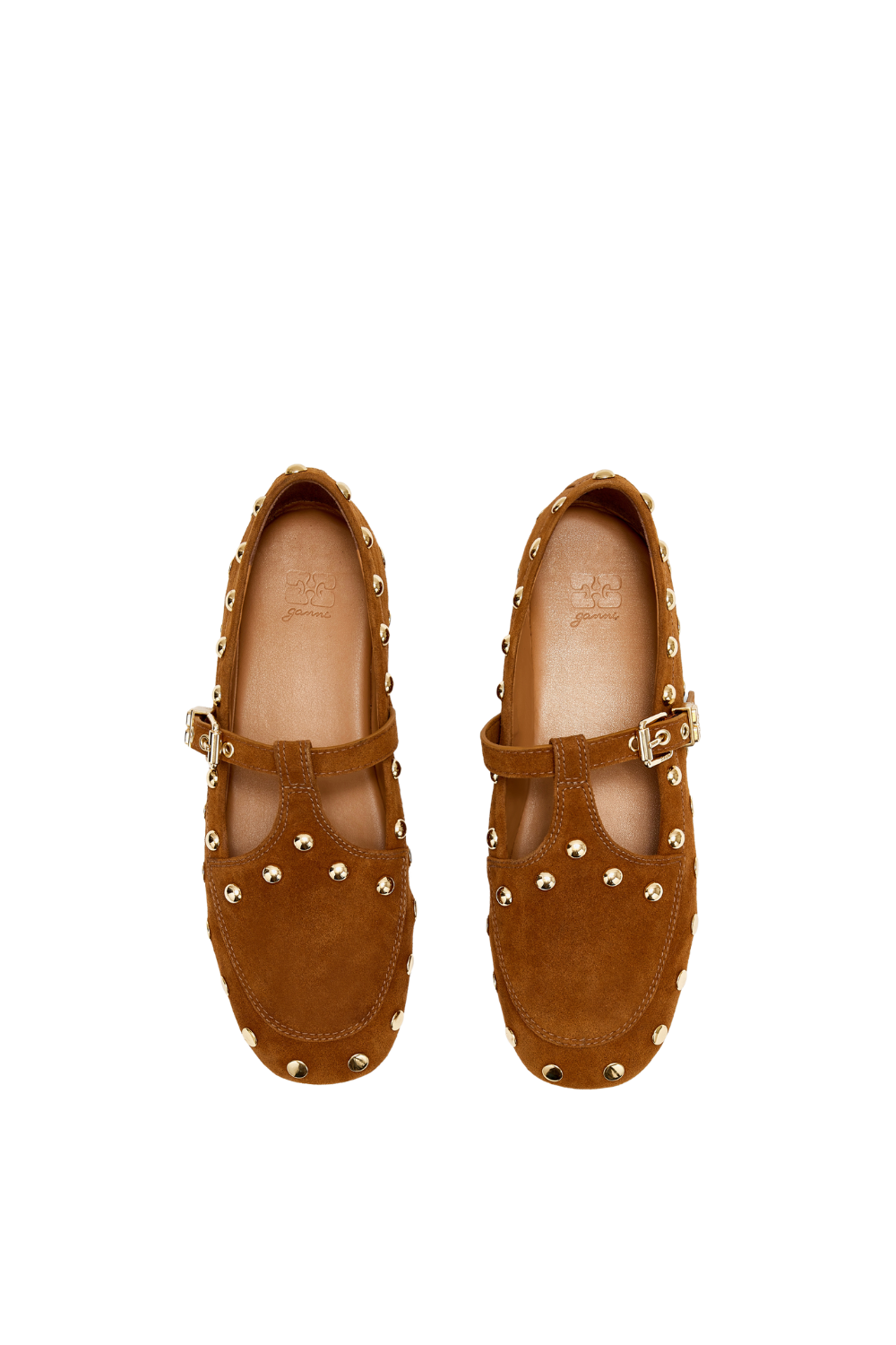 Mary Jenny Studs Suede - Caramel Café