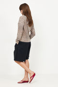 Graphic Wool Sweater Tiger - Almond Milk