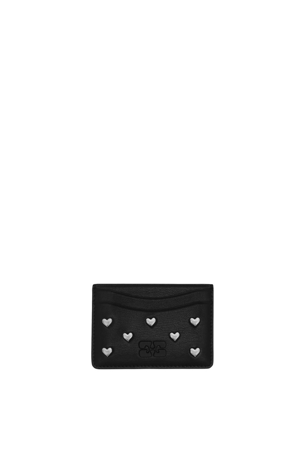 Bou Card Holder Hearts Studs - Black