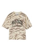 Graphic Wool Printed Tee - Egret