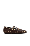 Mary Jenny Studs Grained - Chicory Coffee