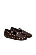 Mary Jenny Studs Grained - Chicory Coffee