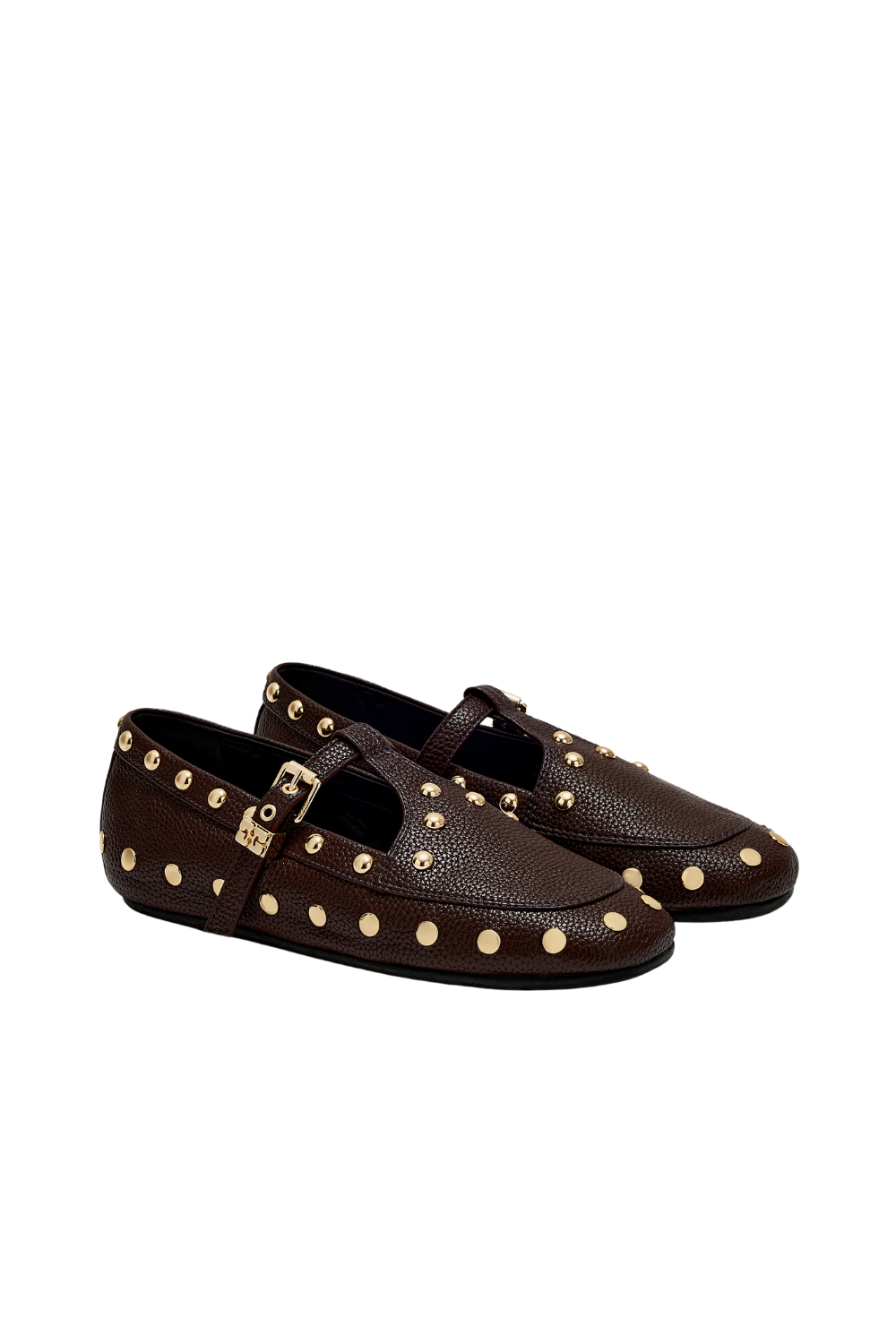Mary Jenny Studs Grained - Chicory Coffee