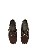 Mary Jenny Studs Grained - Chicory Coffee