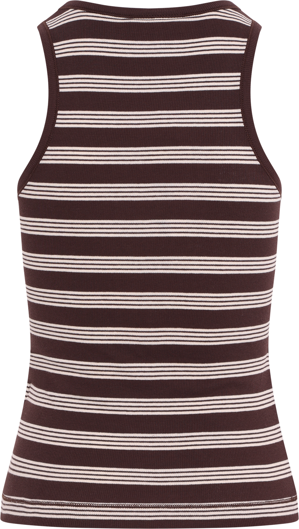 Soft Cotton Rib Tank Top Stripe - Mole