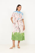 Short Sleeve Midi Dress - Cherry Blossom