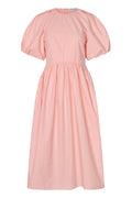 Gathered Raglan Sleeve Midi Dress - Ballerina Broderie