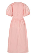 Gathered Raglan Sleeve Midi Dress - Ballerina Broderie
