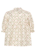 Gathered Top - Sakura Check Pink