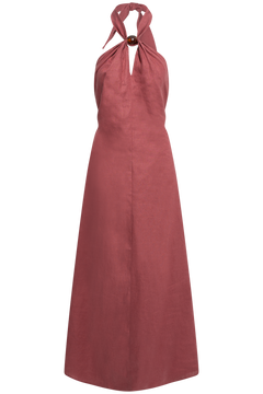 Lourdes Maxi Dress - Rhubarb