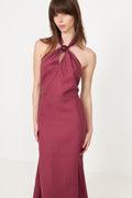Lourdes Maxi Dress - Rhubarb