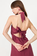 Lourdes Maxi Dress - Rhubarb
