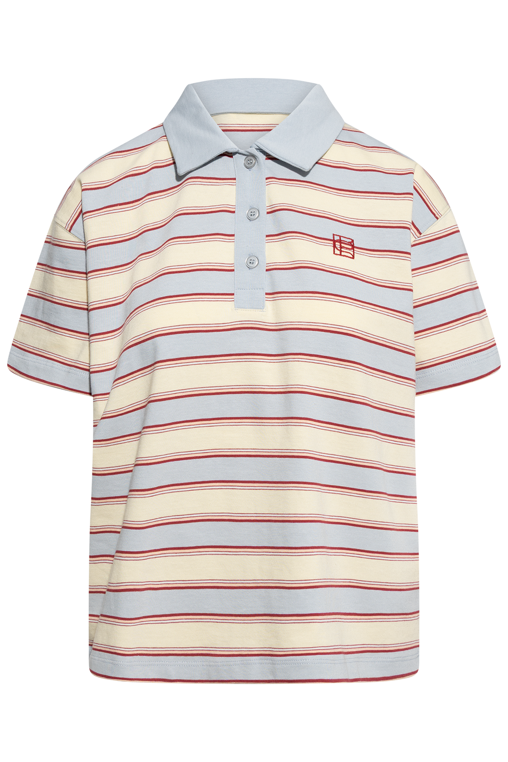 Evelyn Polo Tee - Ocean Stripe