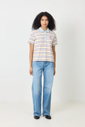 Evelyn Polo Tee - Ocean Stripe