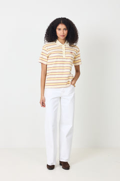 Evelyn Polo Tee - Sunny Stripe