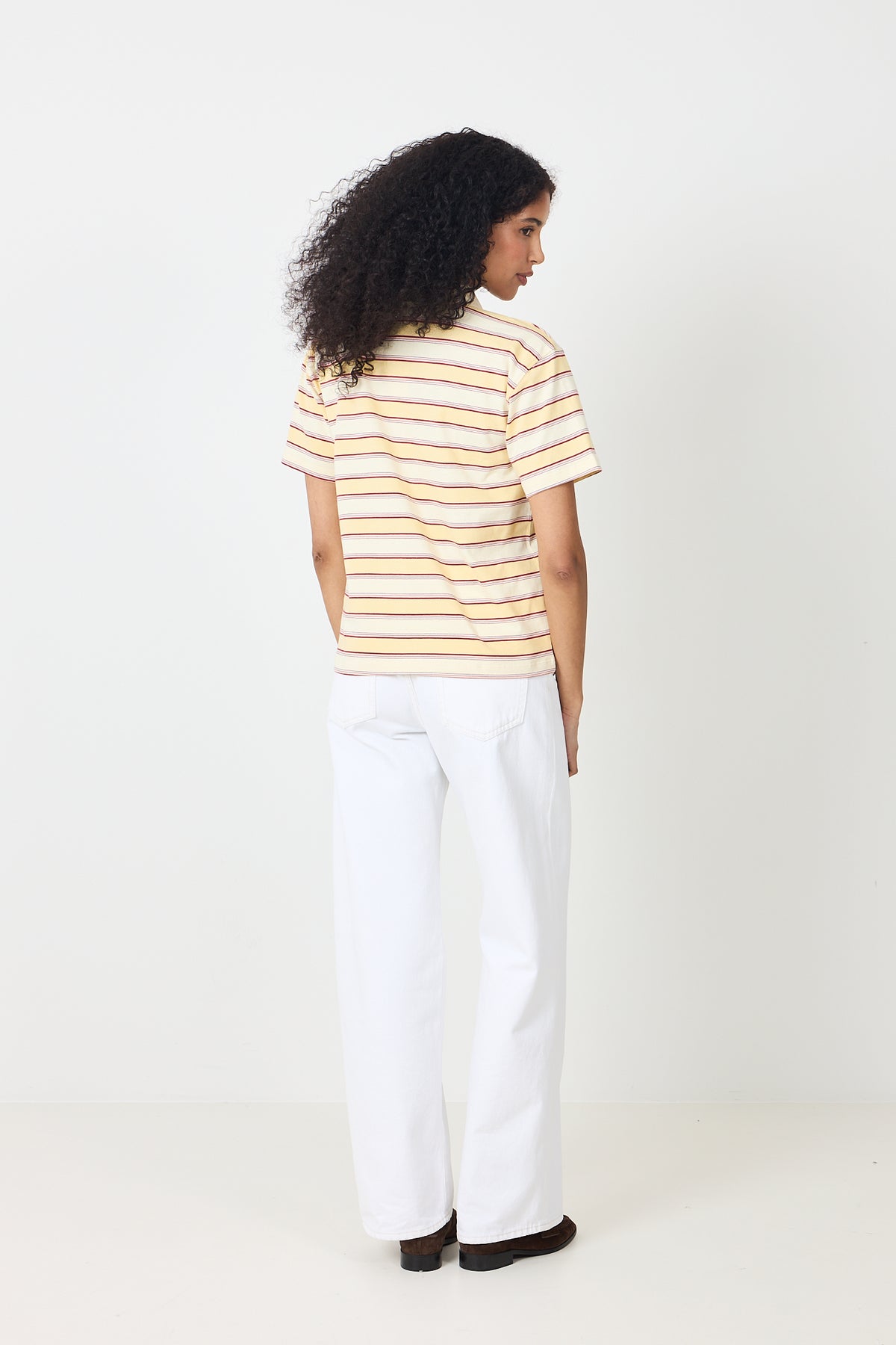 Evelyn Polo Tee - Sunny Stripe