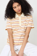 Evelyn Polo Tee - Sunny Stripe