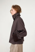 Fiona Country Solid Jacket - Brown