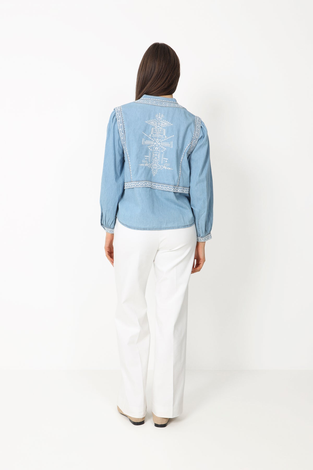 Blouse Laura - Light Used Blue