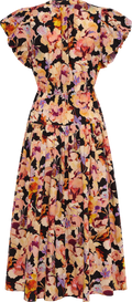 Marin Cotton Midi Dress - Night Bloom