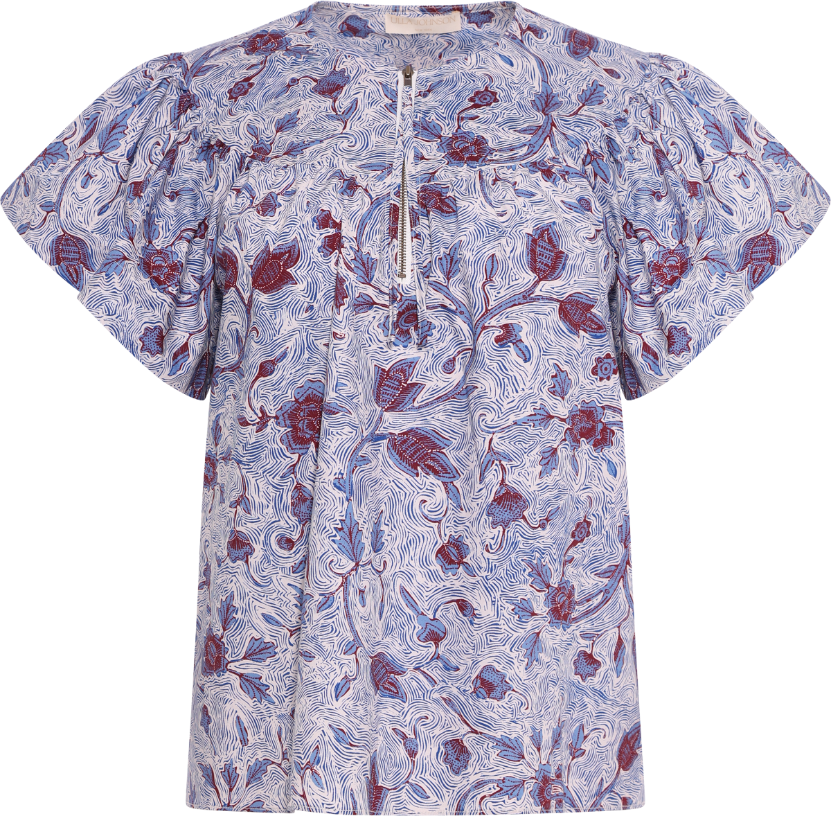 Elvie Ss Cotton Top - Zinnia