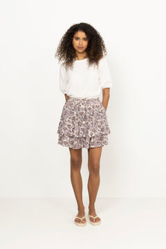 Arlin Cotton Mini Skirt - Meadow