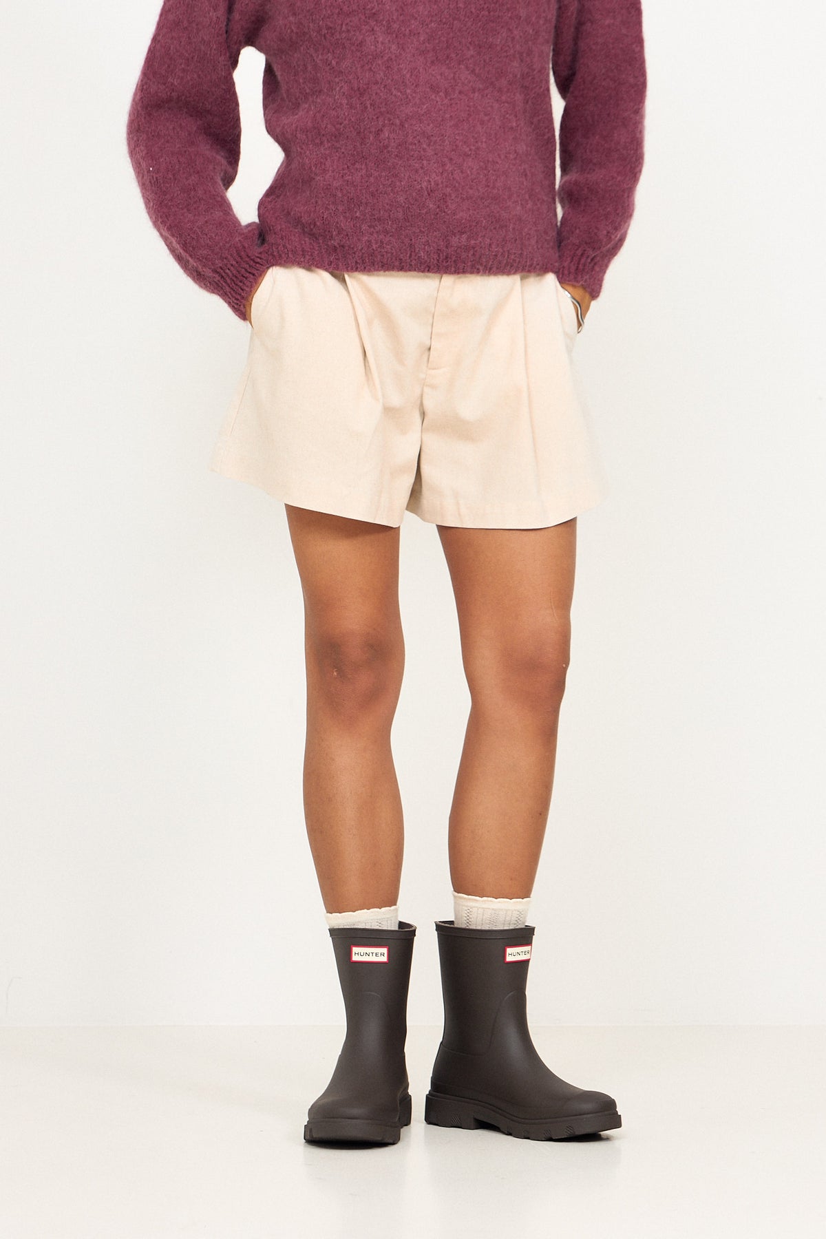 Unisex Downpour Short Boot - Chocolate Brown