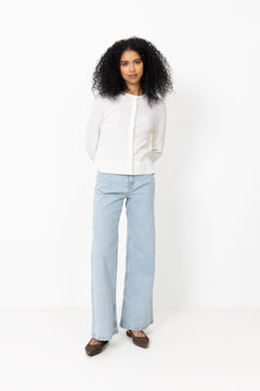 Solia Ada Hw Wide Jeans - Light Blue Wash