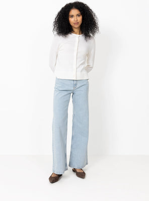 Solia Ada Hw Wide Jeans - Light Blue Wash
