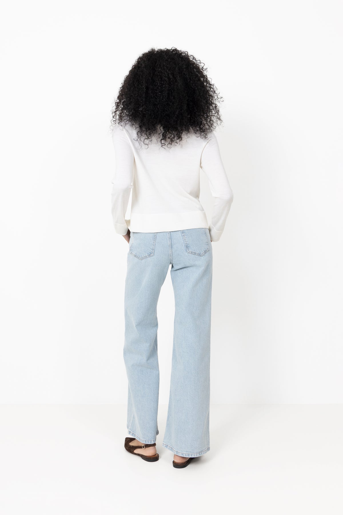 Solia Ada Hw Wide Jeans - Light Blue Wash