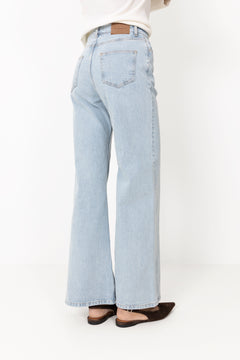 Solia Ada Hw Wide Jeans - Light Blue Wash