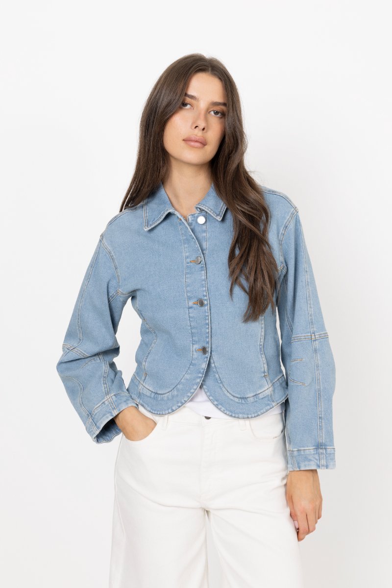 Kabana Tua Denim Jacket - Light Blue Wash