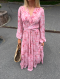 Hedvig Chiffon Maxi Dress - Pink Floral