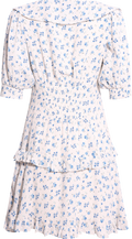 Ilse Floral Mini Dress - Blue/White