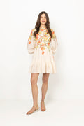 Liv Floral Linen Dress - Multi