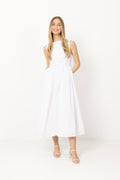 Elva Cotton Poplin Dress - White