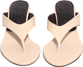Kitten Heel Leather Mule - Italian Straw
