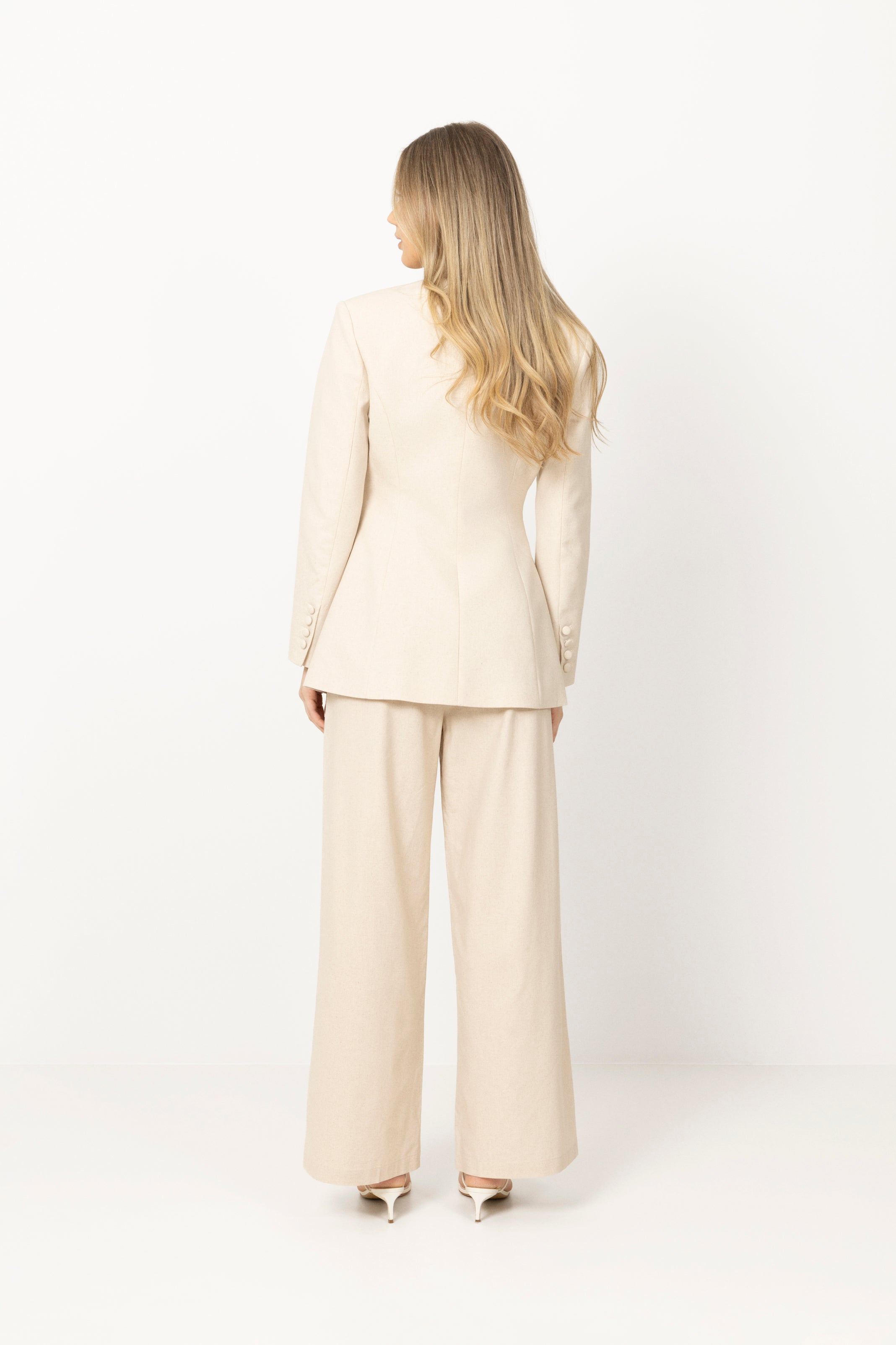 Emilie Linen Blazer - Beige