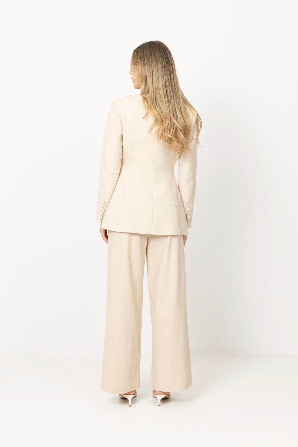 Emilie Linen Blazer - Beige