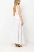 Elina Poplin Skirt - Off White
