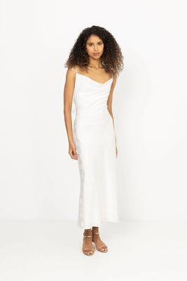 Midi Slip Dress - Egret