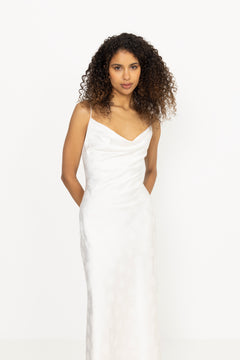 Midi Slip Dress - Egret