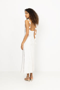 Midi Slip Dress - Egret
