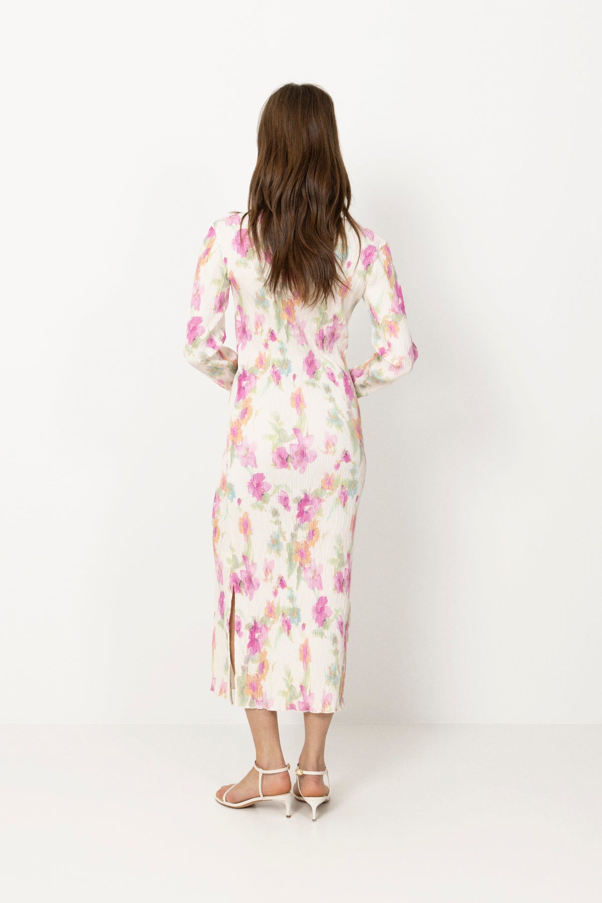 Odaic Dress - Pink Flower Blush Print