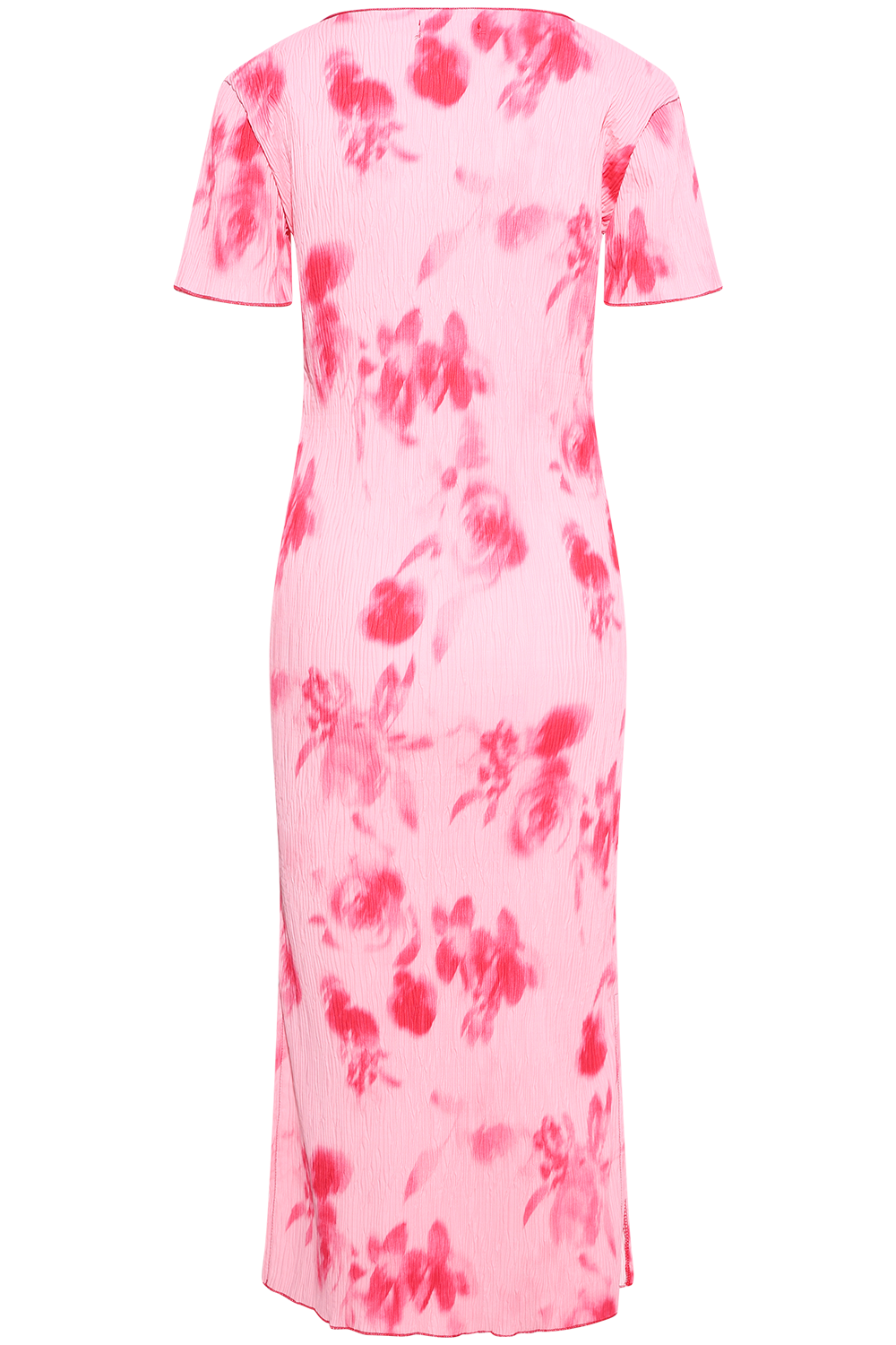 Odaic Ss Dress - Abstract Pink Flower Print