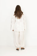 Striped Balloon Pants - Bright White