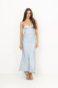 Satin Corset Maxi Dress - Plein Air
