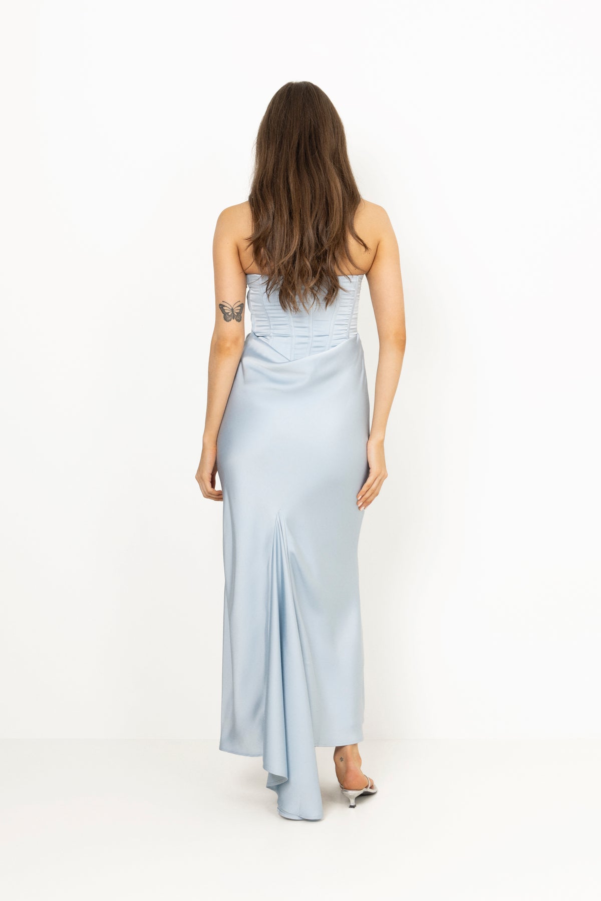 Satin Corset Maxi Dress - Plein Air