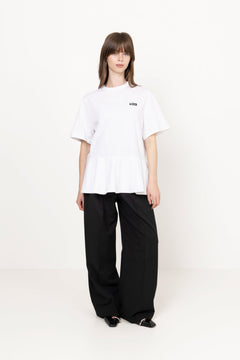 Peplum T-Shirt - Bright White